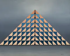 Monolit by Mihai Rusu, 1978, ulei pe pânză, sold Jul 2024