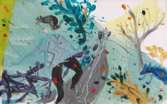 Răzvan Botiș, C & A [Wondering Chagall], 2015, acrilic pe pânză