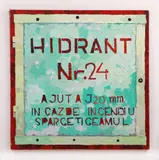 Florin Ciulache, Hidrant, 2004, ulei pe pânză