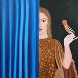 The Muse by Elleny Gherghe, 2024, ulei pe pânză, offered Jul 2024