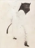 Benjamin Parker, Standing Minotaur, grafit și accente de ulei pe hârtie