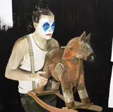 Felix Aftene, Mansarda, 2018, acrilic pe pânză