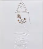 Ștefan Câlția, Casa cu floare (seria Locuri), peniță pe hârtie