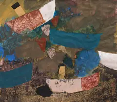 Corneliu Vasilescu, Bărci în larg, 1998, acuarelă pe hârtie