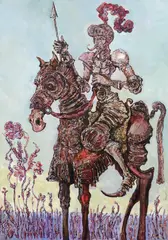 Dionis Pușcuță, Don Quijote, 2023, ulei pe pânză
