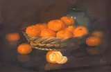 Nicolae I. Angelescu, Coș cu mandarine, ulei pe pânză