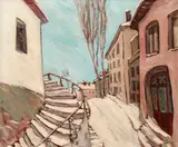 Spiru Vergulescu, Peisaj sibian, ulei pe carton