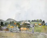 Traian Brădean, Drumul spre casă, 1991, ulei pe pânză