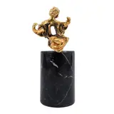Madonna din Portul Lligat by Salvador Dalí, bronz aurit, sold Jul 2024