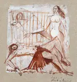 Magdalena Rădulescu, Eros, guașă și laviu pe hârtie