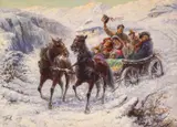 Piotr Stojanov, Musicians on the road, oil on cardboard