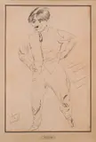 Jules Pascin, The portrait of Georges Papazoff