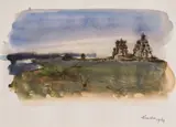 Dechko Uzunov, Landscape from Russia (Kizhi)
