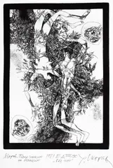 Rumen Skorchev, Without a path (illustration for "Following the Shadows of the Clouds" by Peyo Yavorov), 1981, etching, mezzotint and zinc