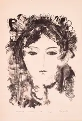 Zlatka Dabova, Muse, 1979, lithography