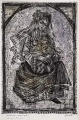 Zlatka Dabova, Maternity, woodcut