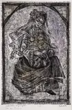 Zlatka Dabova, Maternity, woodcut