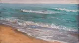 Dimo Nikolov, Sea waves, 1934, oil on canvas