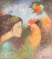 Spring by Suli Seferov, 2002, oil on canvas, sold Jun 2024