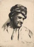 Theodor Aman, Târgoveț, acvaforte și gravură cu acul