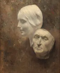 Leo von König, Dante și Beatrice, 1894, ulei pe pânză