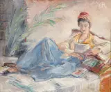 Petre Iorgulescu-Yor, Odaliscă, mijlocul anilor '30, ulei pe carton
