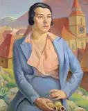 Carol Hübner, Excursionista, 1932, ulei pe pânză