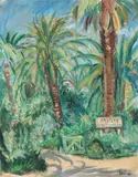 Iosif Iser, Adresă pe Riviera, 1931, guașă pe carton