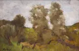 Ștefan Luchian, Peisaj la Brebu, 1908-1910, ulei pe pânză