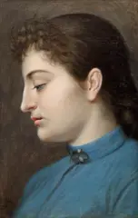 Mișu Popp, Fata cu ochi albaștri (Domnișoara Zănescu), 1878, ulei pe pânză