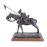 Manieră Francesco Ferruccio Crespi, Stegarul, bronz patinat