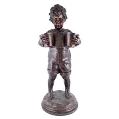 Lilli Wislicenus, Micul paharnic (Suport de două jardiniere), 1893, bronz patinat