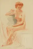 Menci Clement Crnčić, Study of a Nude