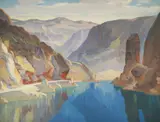 Mihovil (Mijo) Krušlin, Zavratnica Bay (Jablanac), 1920-ih, ulje na platnu