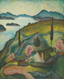 Marko Rašica, Landscape from the Dubrovnik Coast, 1920.-1925., ulje na platnu
