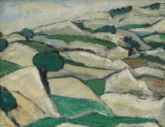 Frano Šimunović, Stony Landscape, 1951., ulje na platnu