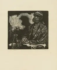 Old Fisherman by Antun Zuppa, 1936.-1939., drvorez, sold Jun 2024