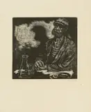 Antun Zuppa, Old Fisherman, 1936.-1939., drvorez