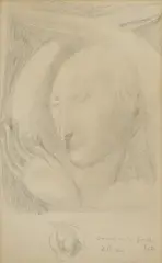 Ivan Meštrović, Study of Angels, 1925., olovka na papiru