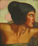 Mirko Rački, Allegory (Princess), cca. 1917., ulje na platnu