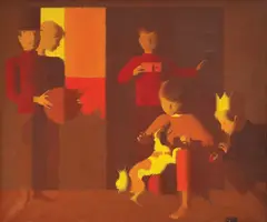 Miljenko Stančić, Children's Games, 1968.-1969., ulje na platnu