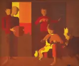 Miljenko Stančić, Children's Games, 1968.-1969., ulje na platnu