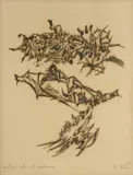 Albert Kinert, Composition 1, drvorez na papiru