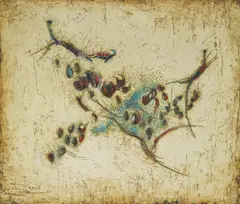 Albert Kinert, Untitled, 1966., ulje na platnu kaširano na šperploču