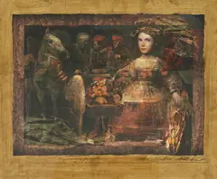 Mersad Berber, Girl in Company, serigrafija na papiru