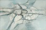 Frano Šimunović, Blue Stonecutter, 1974., ulje na platnu