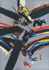 Gray Base by Edo Murtić, 1975., ulje na platnu, offered Jun 2024