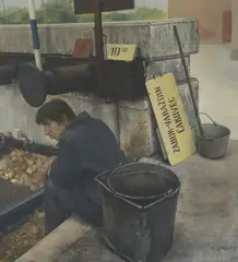 Vlado Jakelić, Platform Sweeper, 1975., ulje na platnu