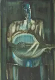 Ivan Šebalj, Guitarist, 1951., gvaš na papiru