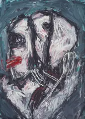 Đuro Seder, Embrace, 1995., ulje na platnu